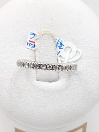Anillo Oro 18k Blanco Diamantes