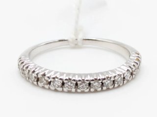 Anillo Oro 18k Blanco Diamantes