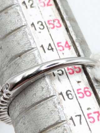 Anillo Oro 18k Blanco Diamantes