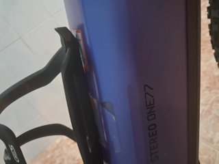 Bicicleta Montaña Eléctrica Morada talla S