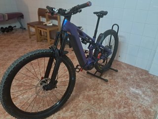 Bicicleta Montaña Eléctrica Morada talla S