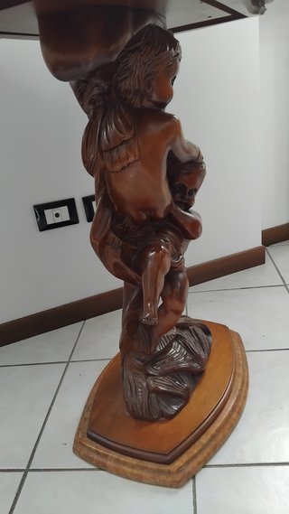 Consolle Barocco Italiano Legno Intagliato