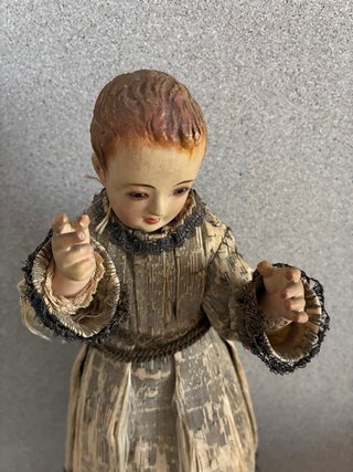 Niño Jesus Cap i Pota. Iconografia Salvator Mundi