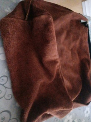 Bolso de piel auténtica marrón