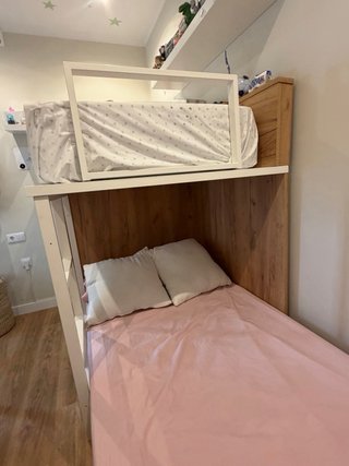 Cama litera con cajones y armario