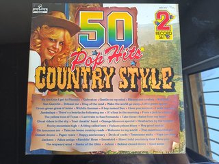 2 VINILOS - 50 POP HITS COUNTRY STYLE 2 RECORD SET