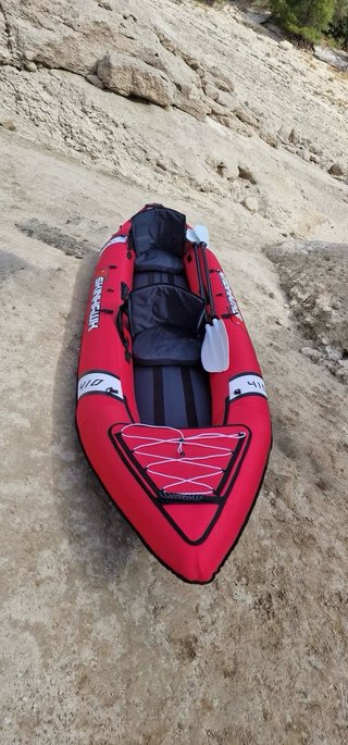 Kayak Hinchable Skinhawk 410 Rojo