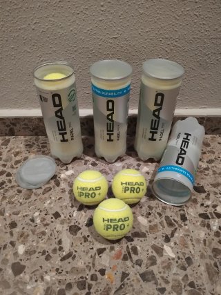 4 Botes Pelotas Padel HEAD PRO+