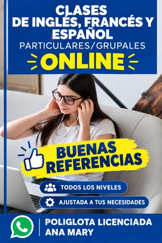 OFERTA Clases de INGLES, FRANCÉS