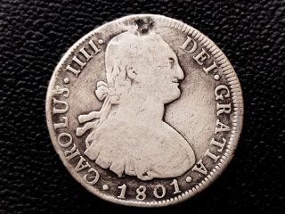 🇧🇴🇪🇸 8 Reales de plata de 1801, ceca de POTOSÍ