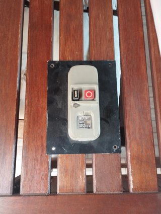Palanca eléctrica antigua