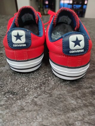 Converse All Star Player Ox Piel Roja