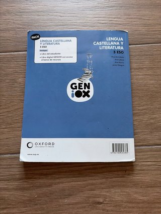 Libro de Lengua castellana y literatura 3° ESO