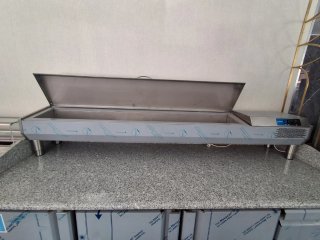 Mesa fría encimera mármol 230x80x81
