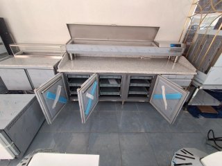 Mesa fría encimera mármol 230x80x81