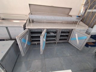 Mesa fría encimera mármol 230x80x81