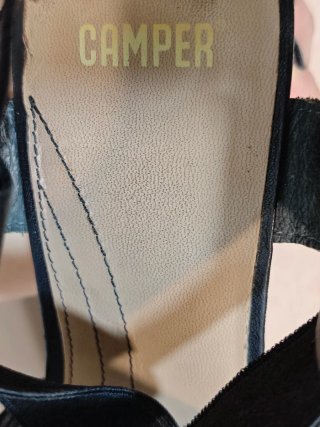 Sandalias cuña Camper negras T41