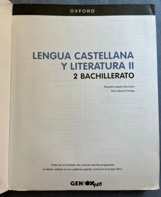 Lengua castellana y literatura II. Libro del es...