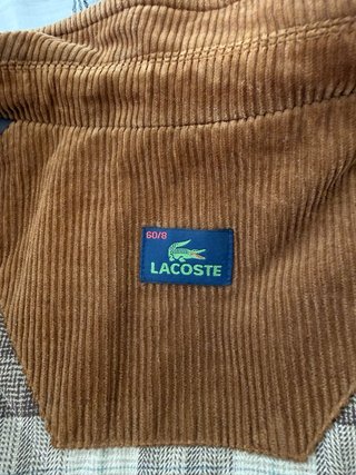 Chaqueta Bomber Lacoste Marrón Corduroy
