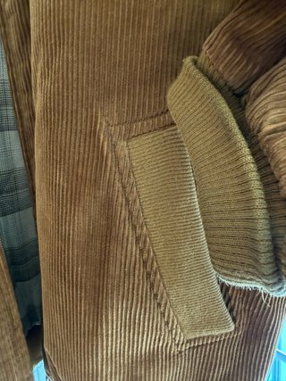 Chaqueta Bomber Lacoste Marrón Corduroy