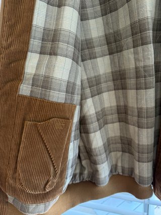 Chaqueta Bomber Lacoste Marrón Corduroy