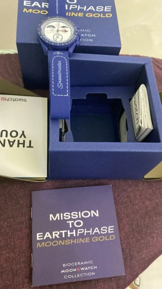 Omega x Swatch Moonshine Gold Bioceramic