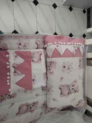 Ropa de Cama Bebé Oso Rosa de bebe asta 2 años