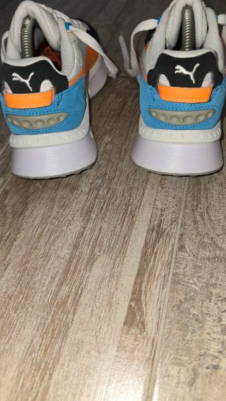 Scarpe Puma donna bianche arancioni e blu