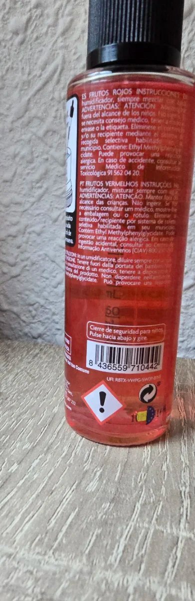 Esencia Hidrosoluble Ambar Perfums Frutos Rojos