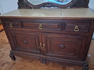 Conjunto Dormitorio Antiguo Isabelino/Alfonsino
