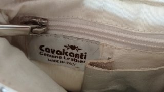 Borsetta in pelle color argento