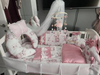 Ropa de Cuna Bebé Ositos Rosa