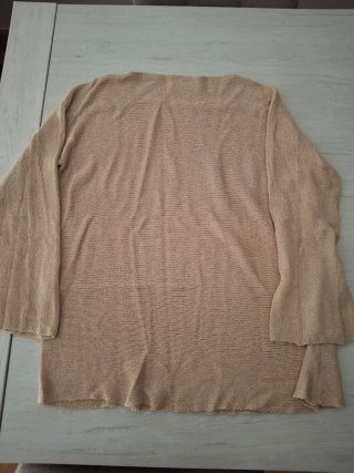 Jersey camel tejido