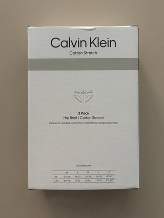 Calvin Klein Pack 3 Slips Talla S
