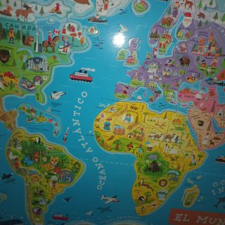 Puzzle magnético Mapa Mundi Janod