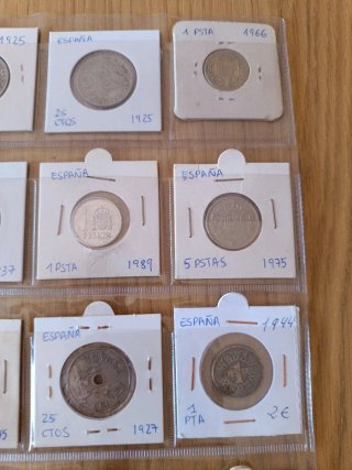 Lote monedas España