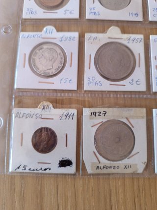 Lote monedas España