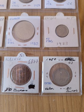 Lote monedas España