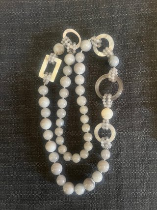 Collana Albastro di volterra  Siena Beige Grigio