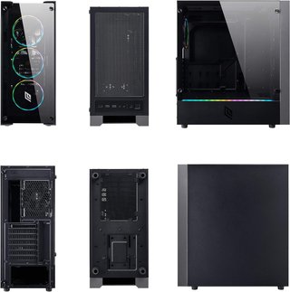 Case Demon T3 Black ATX+4 ventole e vetri temperat