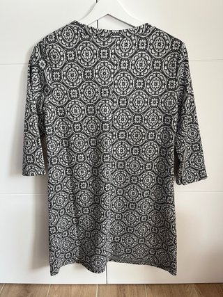 Vestido estampado mangas 3/4 talla única