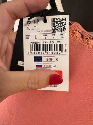 Camiseta Cortefiel calados Talla L