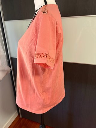 Camiseta Cortefiel calados Talla L