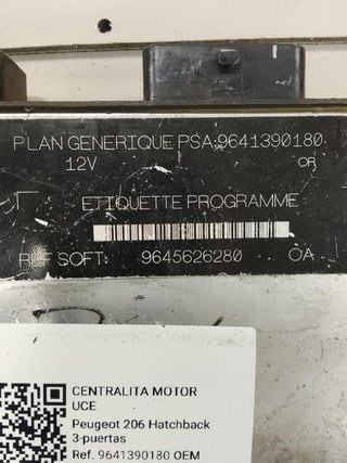 R04080030b centralita peugeot 206 1.9 d mt (70 175