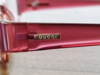 Montatura occhiali Gucci celluloide lampone
