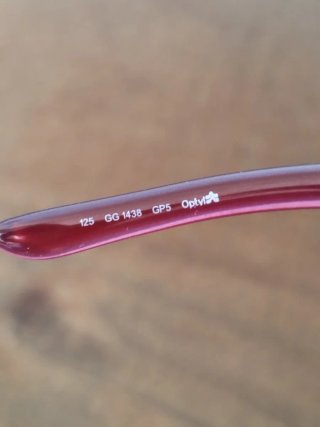 Montatura occhiali Gucci celluloide lampone