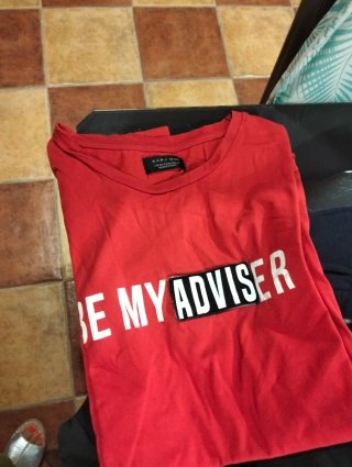 Camiseta Zara Be My Adviser Talla M