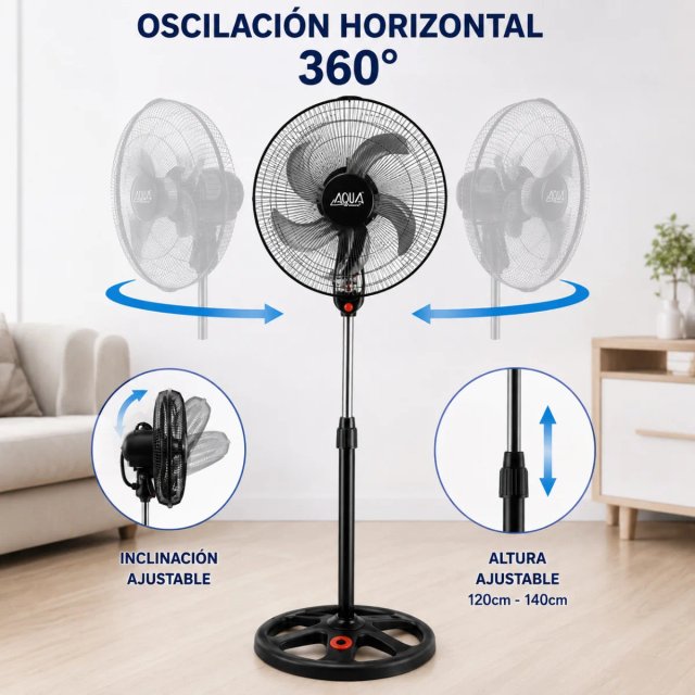 Pack de 2Ventilador de Pie AQUA 18 YF-ST1860