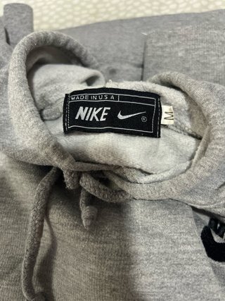 Sudadera Nike Gris Talla M Vintage Made in USA