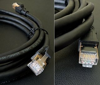 Cable Internet Ethernet blindado SFTP CAT 8 de 3m